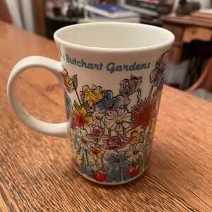 Vintage The Butchart Gardens Staffordshire Fine Bone China Souvenir Coffee Cup